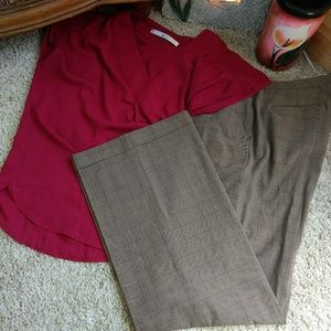 Old Navy Plaid Dress Pants